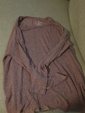 American Eagle Outfitters Women's Crewneck Sweater in Mauve